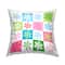 Stupell Industries Pop Art Snowflake Squares Throw Pillow